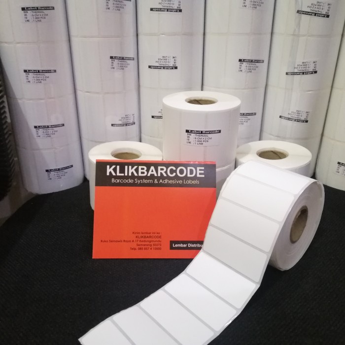 

THERMAL LABEL BARCODE 50X20 1 LINE ISI 1000