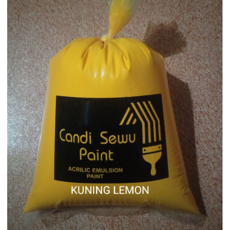 cat tembok 1 kg KWALITAS SUPER warna kuning Lemon