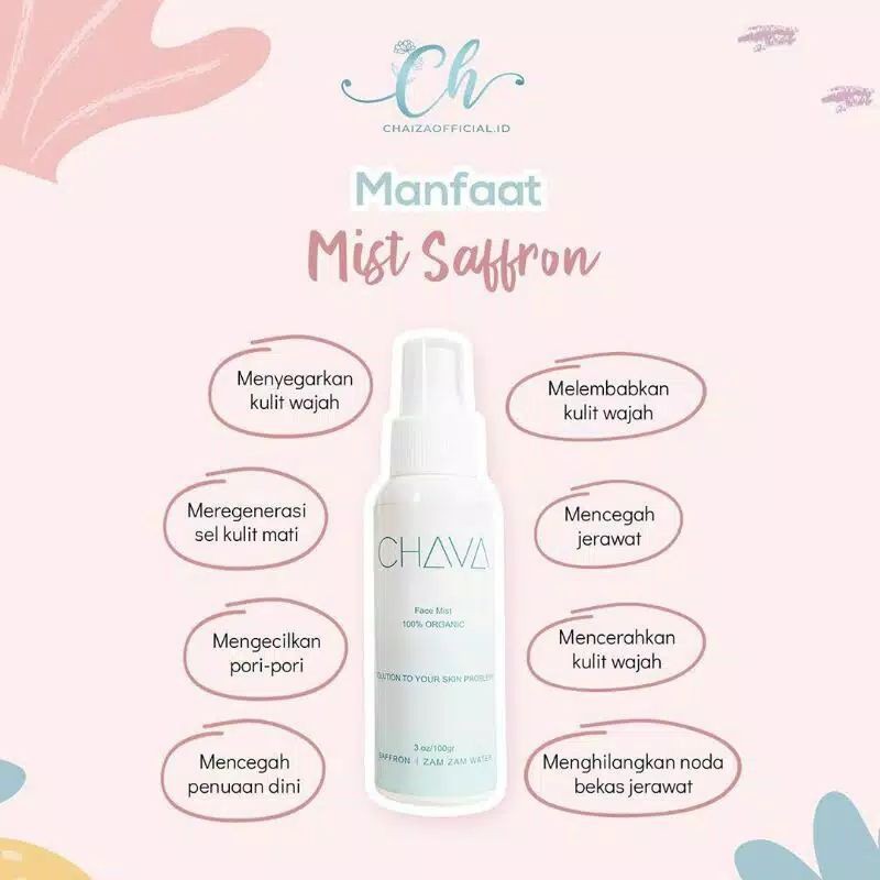 [FREE GIFT] FACE MIST, FACE MIST CHAVA, CHAVA SAFFRON WATER , CHAVA