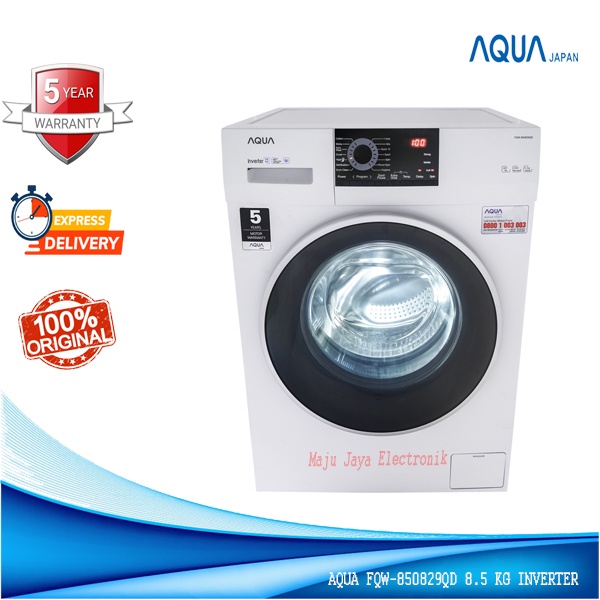 Mesin Cuci Front Loading AQUA FQW 850829QD Wave Drum 8.5 KG INVERTER