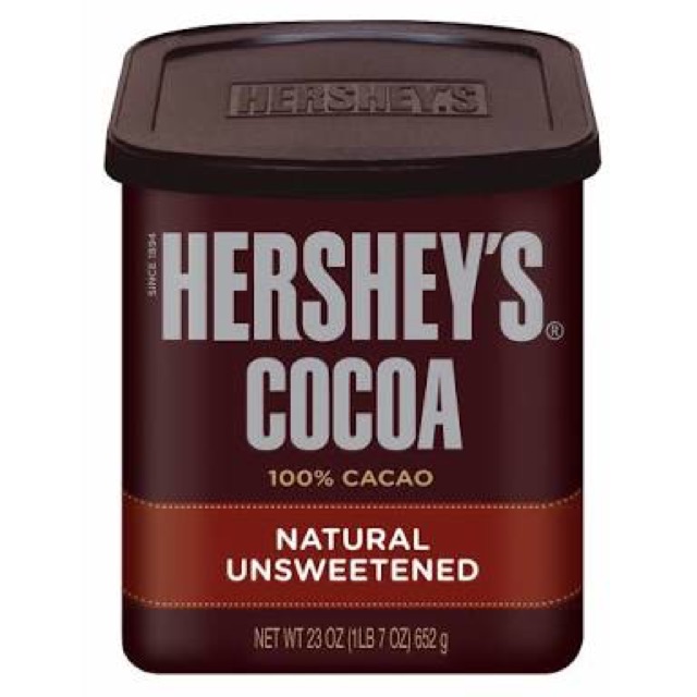

Bubuk Cocoa Hershey's natural Unsweetened 100 % Cocoa tanpa gula