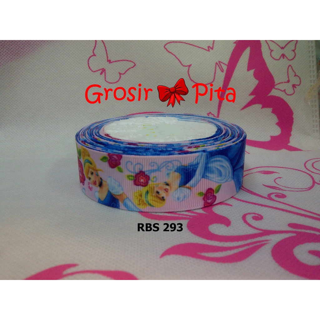 

(25 yard) Pita Grosgrain Motif Princes RBS 293 | Toko Bahan Craft | Grosir Pita