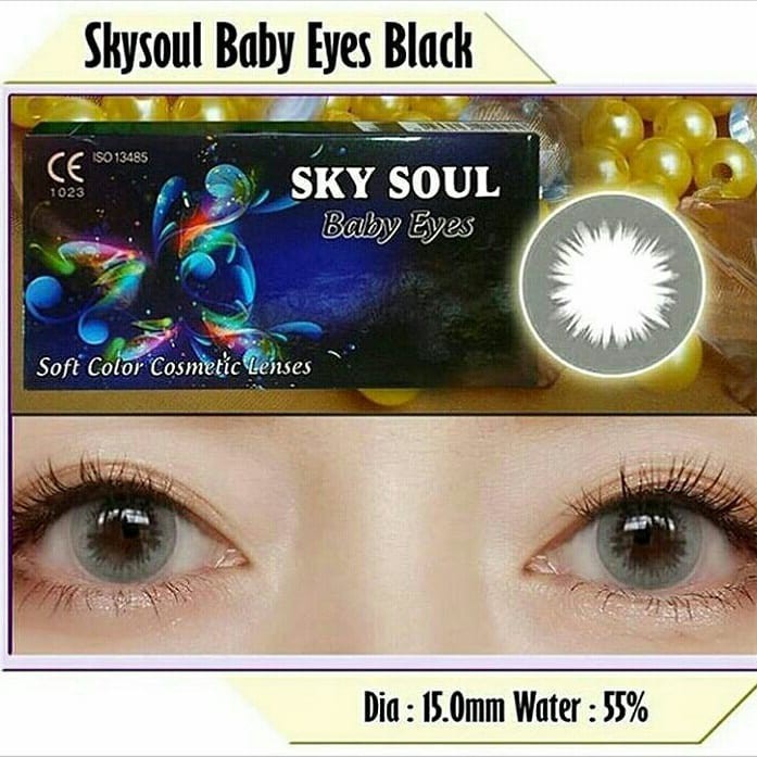 Softlens Sky Soul Baby Eyes DIA 15.00mm / Softlense Sky Soul Bebi eyes/Lensa  Kontak/BS