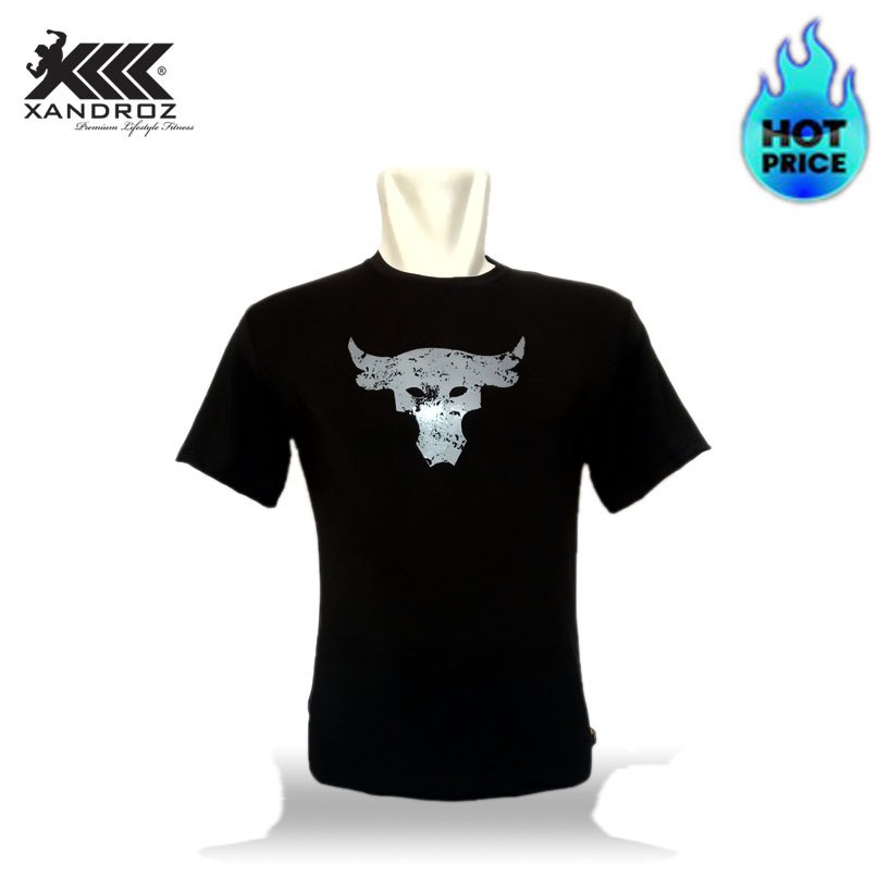 KAOS PRIA COWOK GYM FITNESS LYCRA BUFFALO