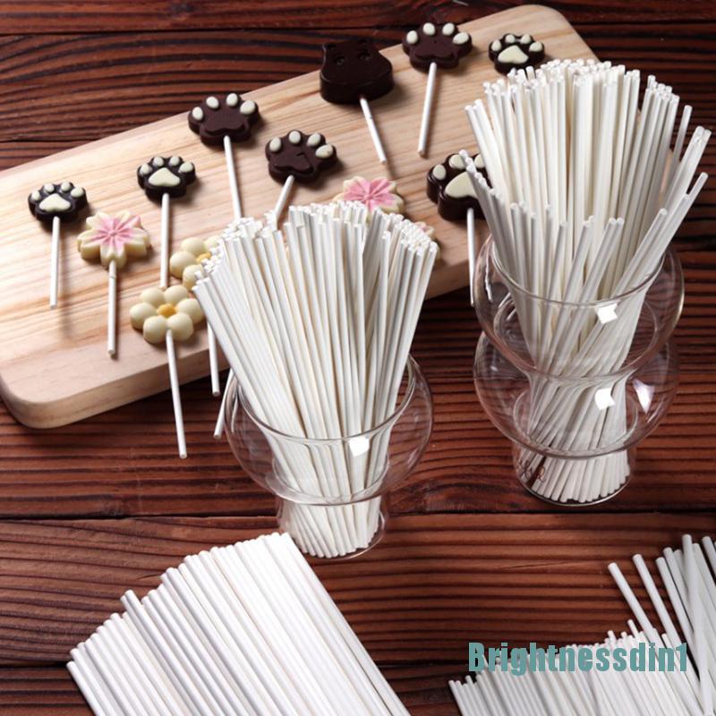 100 Pcs / set Cetakan Kertas Lolipop Kue Pops Diy