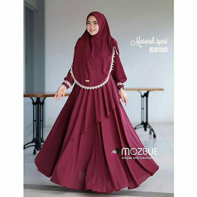 DRESS MUSLIM, baju wanita, baju gamis, dress, gamis, Baju gamis, fashion wanita, MARWAH SYARI Vol 2