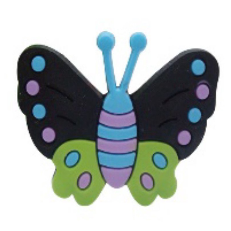 Jibbits Crocs Butterfly Edition Pin Sandal Kupu Kupu Dan Motif Lainnya