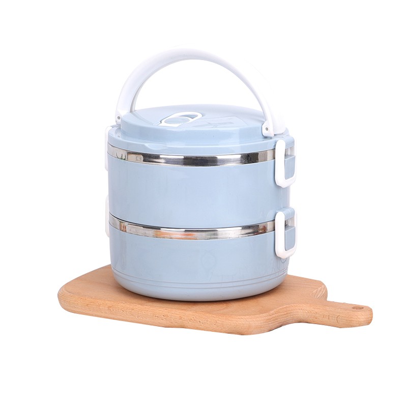 

Ecentio Stainless Steel Rantang Makan Kotak Bekal Makan Siang 3 color 2 Rantang