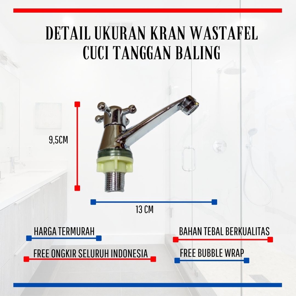 KRAN WASTAFEL / KRAN CUCI TANGGAN / KRAN STAINLESS BALING WANLY TERMURAH