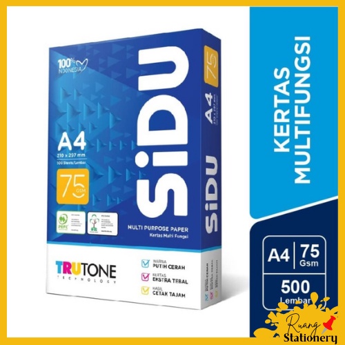 

SINAR DUNIA / SIDU Kertas HVS A4 70 Gsm Kertas Fotocopy