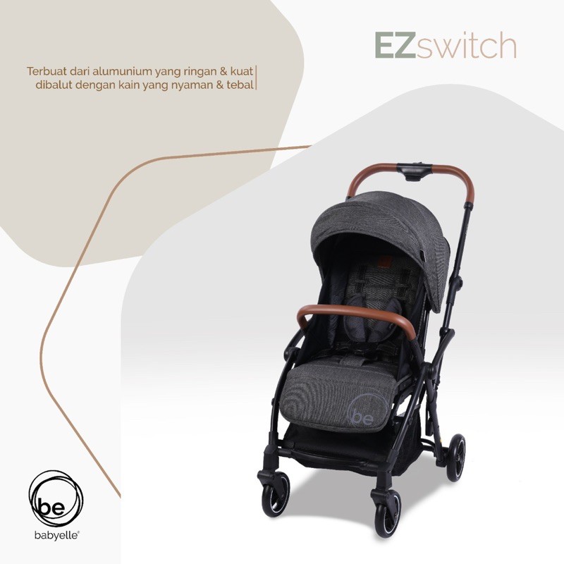 Makassar - Stroller Kereta Dorong Bayi BABYELLE EZ SWITCH S523 RS Reversible Hadap Ibu