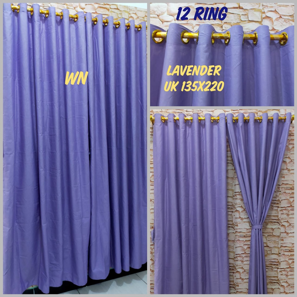 Waty grosir Gorden Polos Embos 12 Ring Smokring Besar UK 135X220CM Homemade