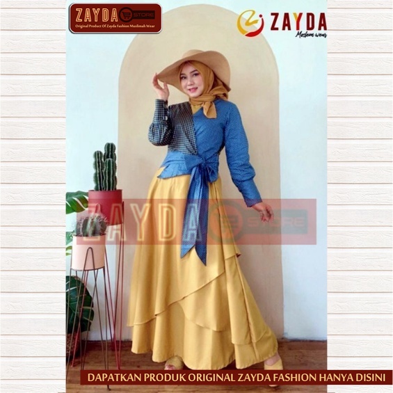Gamis Remaja Terbaru / Gamis Zayda ZG63 Yellow