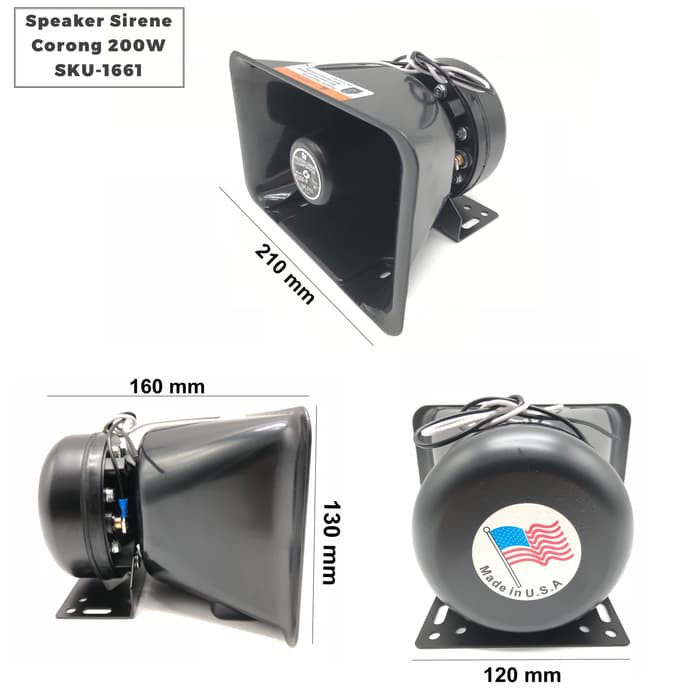 Speaker Sirine Patwal Corong 200 Watt I Speaker Sirine Patwal SKU-1661