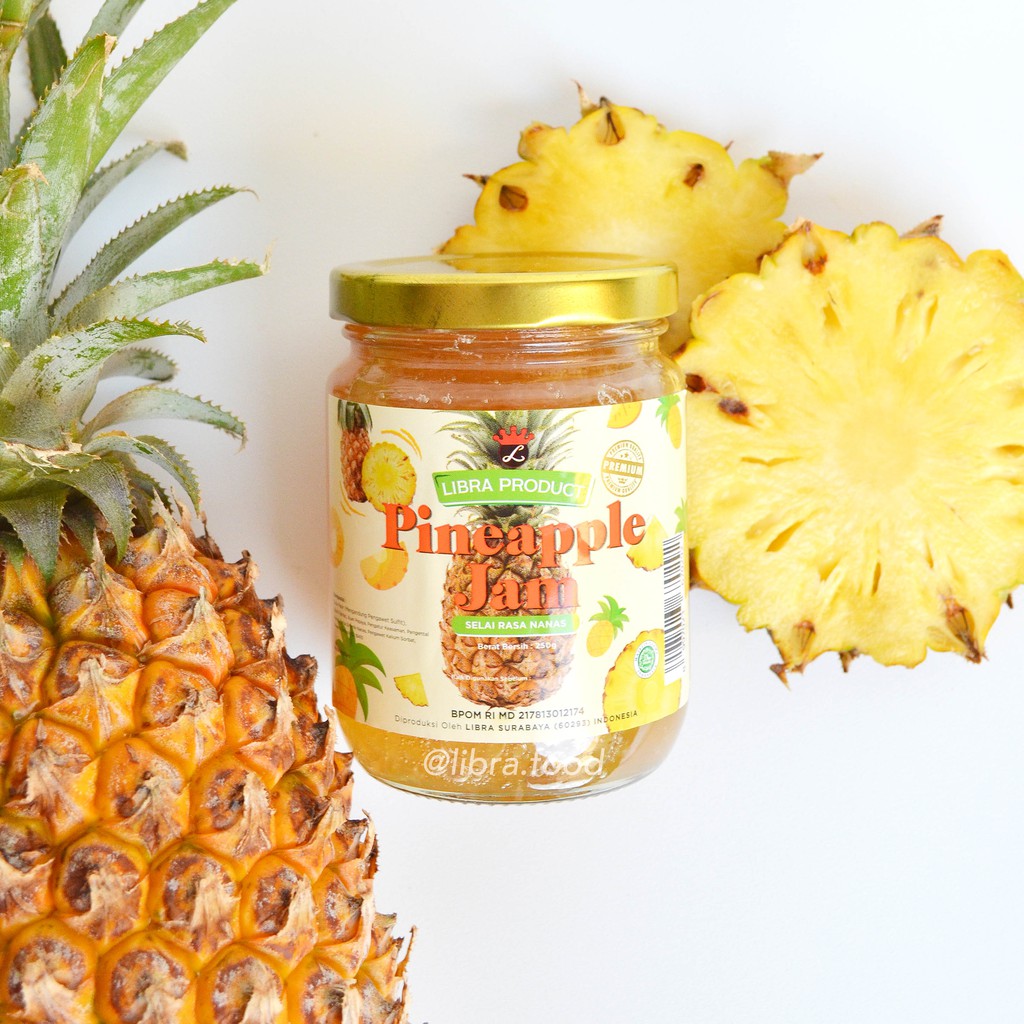

Selai Premium Nanas - LIBRA PREMIUM IMPERIAL PINEAPPLE JAM - 250g