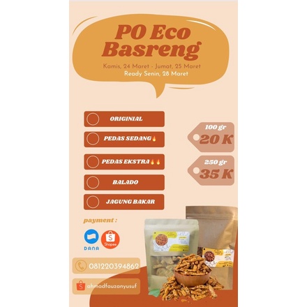 

OPEN PO ECOBASRENG 250gram