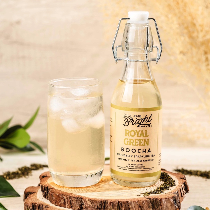 

Kombucha Green Tea 250 ML - Sparkling Tea Drink - Teh Hijau Fermentasi