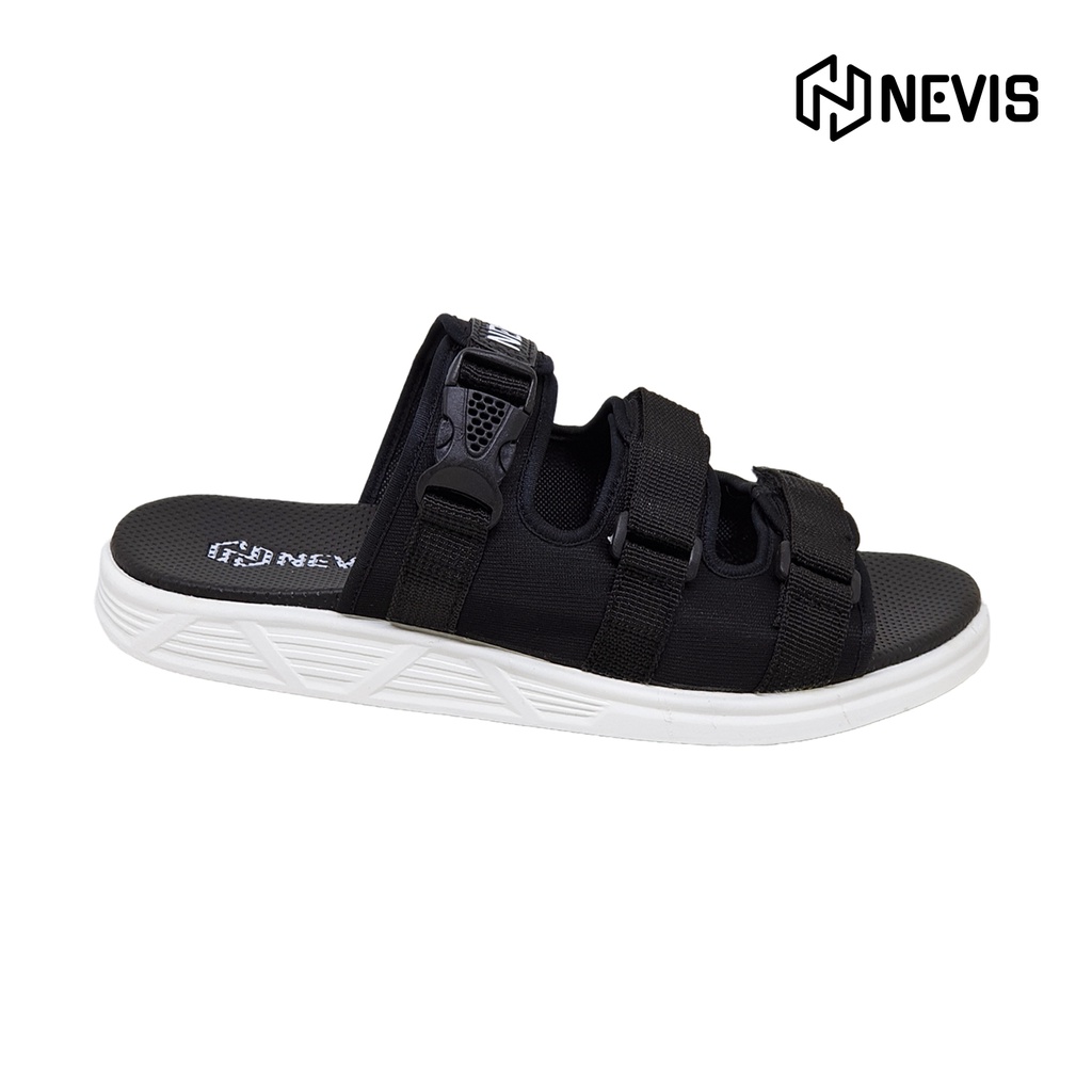 SANDAL PRIA ORIGINAL NEVIS NVS 65 SENDAL SLOP SLIDE SLIP ON HIKING GUNUNG DISTRO CASUAL TERBARU KEKINIAN