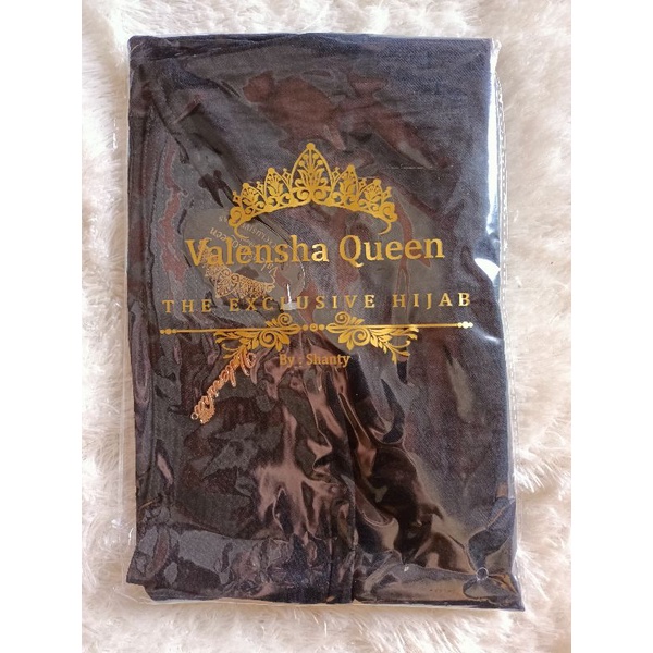 KHIMAR CARLA L ORIGINAL VALENSHA QUEEN-Hitam