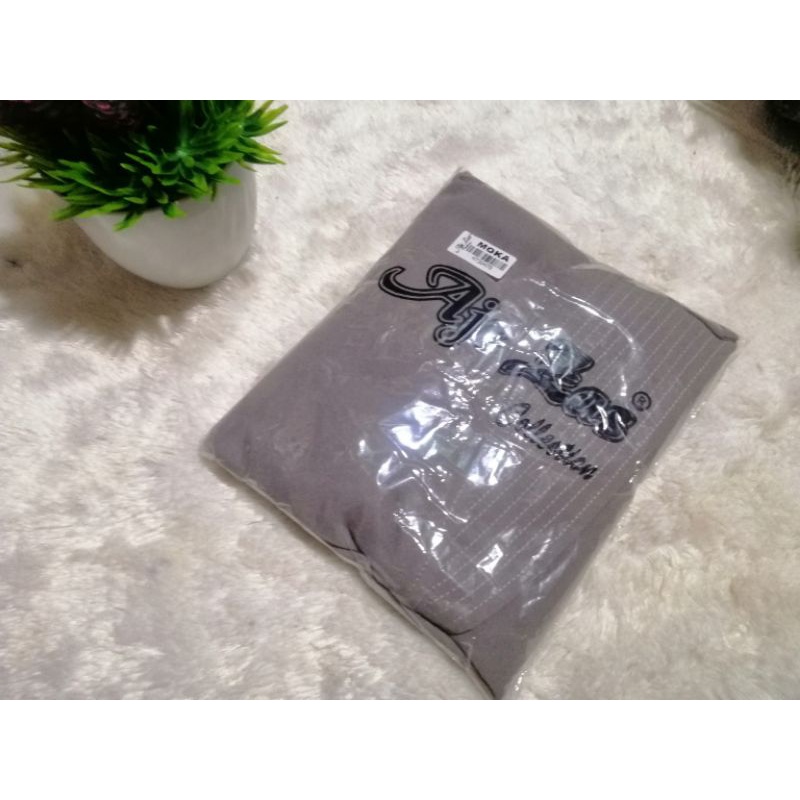 Khimar aje zas moka /moca best seller premium original aje zas-Smoke grey