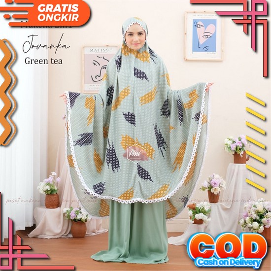 Putri Dania Mukena Dewasa Rayon Bali Flower Variasi Rampel Jumbo Mukena Dewasa Jumbo Terbaru 2022 Mu