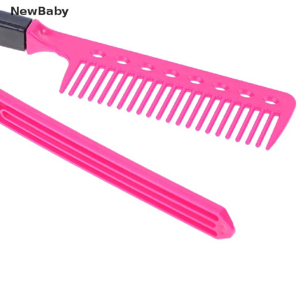 NewBaby 1X Straight Hair Comb Brush Tool For Dry Iron Hair Curl to Straight Hair Shaper ID