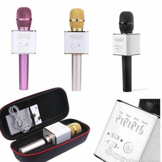MIC KARAOKE KTV Q9 BLUETOOTH WIRELESS MICROPHONE WITH SPEAKER KAROKE
