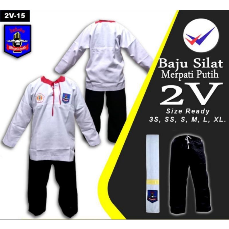 seragam pencak silat merpati putih / baju silat