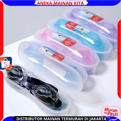 (BISA COD) Kacamata Renang Anti Fog UV + Free Box Kacamata Kacamata Berenang Anak Kacamata Renang Dewasa