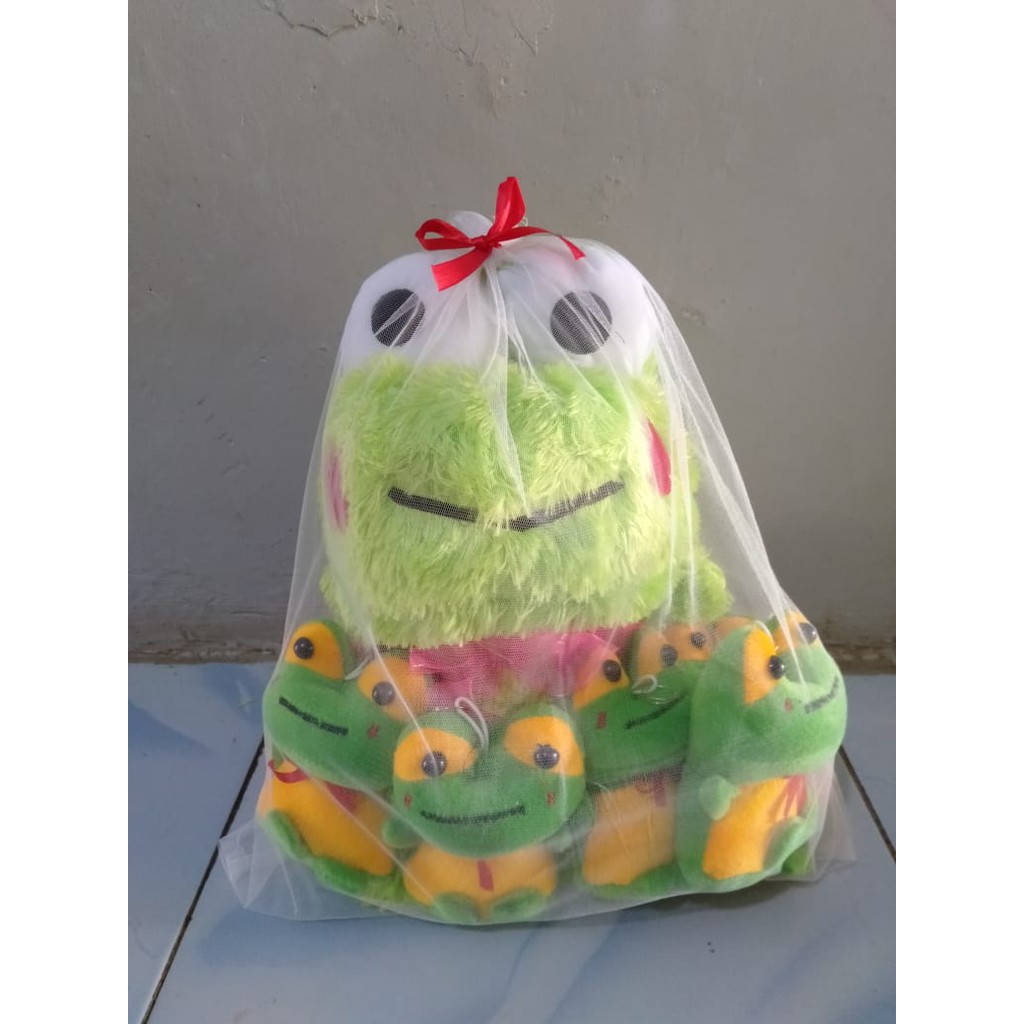 Boneka Beranak 3 keroppi -Parcel Boneka induk 35cm