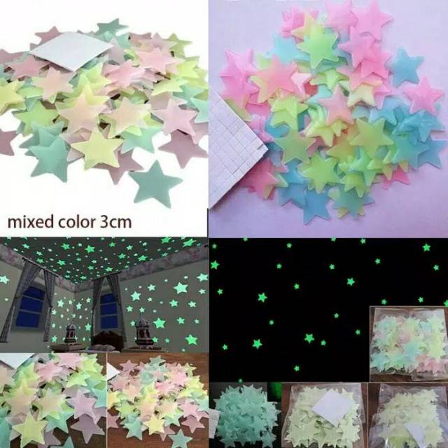 

Stiker bintang glow in the dark