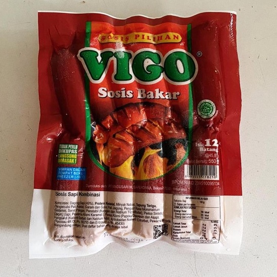 

VIGO SOSIS BAKAR SAPI MINI 12pcs 500gr - VIGO SOSIS BAKAR / FROZEN FOOD / SOSIS SAPI / SOSIS BAKAR / SOSBAK SAPI