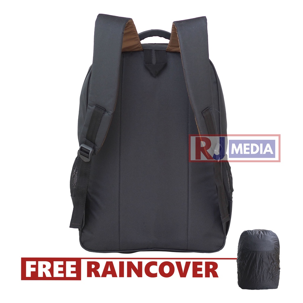 Tas Ransel Sekolah Rebound Warna Hitam List Silver TERBARU Backpack SMP SMA Kuliah Kerja Cowok Cewek Pria Wanita Bonus Raincover Laptop In Bahan Kuat Awet Jahitan Tahan Lama Kualitas Ekspor