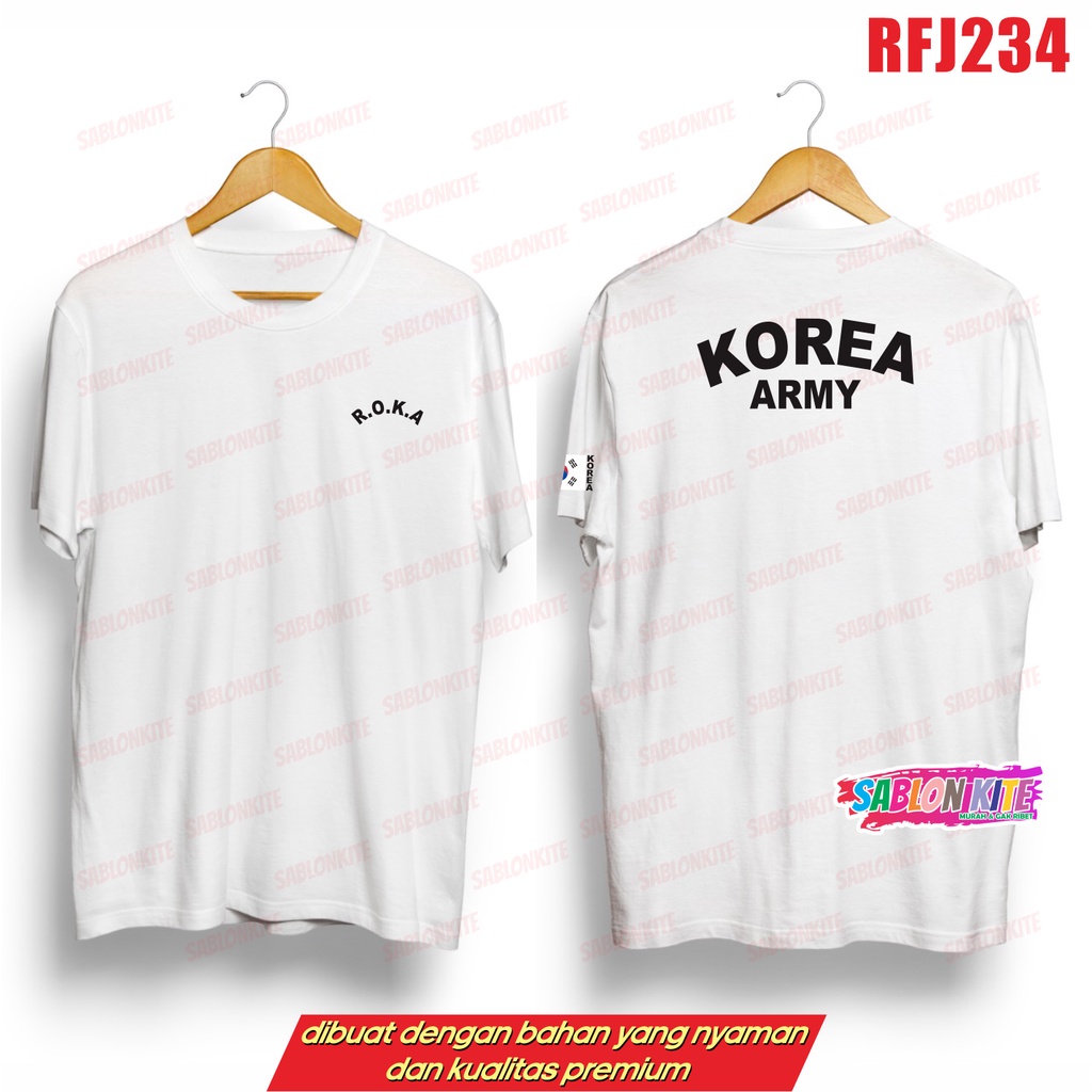 MURAH!!! KAOS ROKA ARMY KOREA 2022 RFJ234 chanyeol