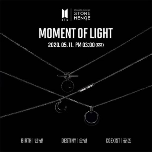 BTS X STONEHENGE ACCESSORIES MOMENT OF LIGHT NECKLACE KALUNG BIRTH DESTINY COEXISTANCE CHARM