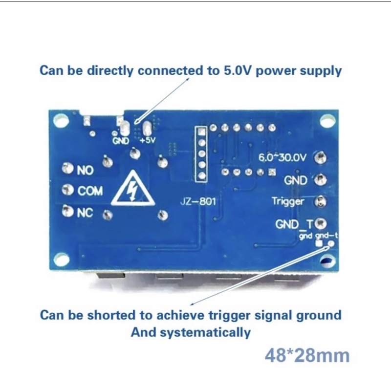 Relay Timer Display 4Tombol DC 6V~30V Delay Time Module Switch Control