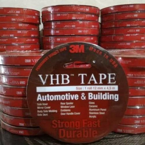 

ORIGINAL 3M DOUBLE TAPE SUPER KUAT SUPER LENGKET OTOMOTIF 3M VHB 12 MM