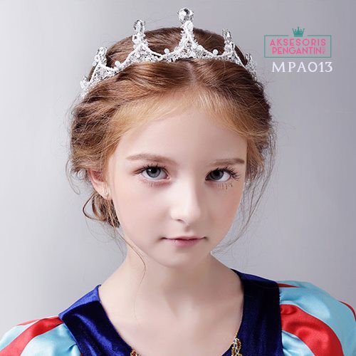 Aksesoris Crown Tiara Pesta Anak l Mahkota Sanggul Rambut Putri-MPA013