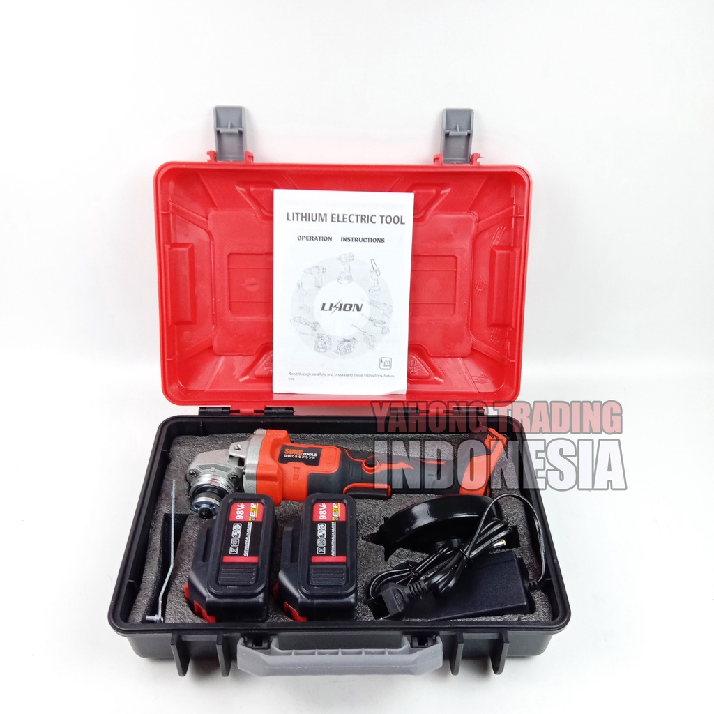 Mesin Gerinda Baterai Cordless Angle Grinder 98VF 98V  98 V SUNC TOOLS