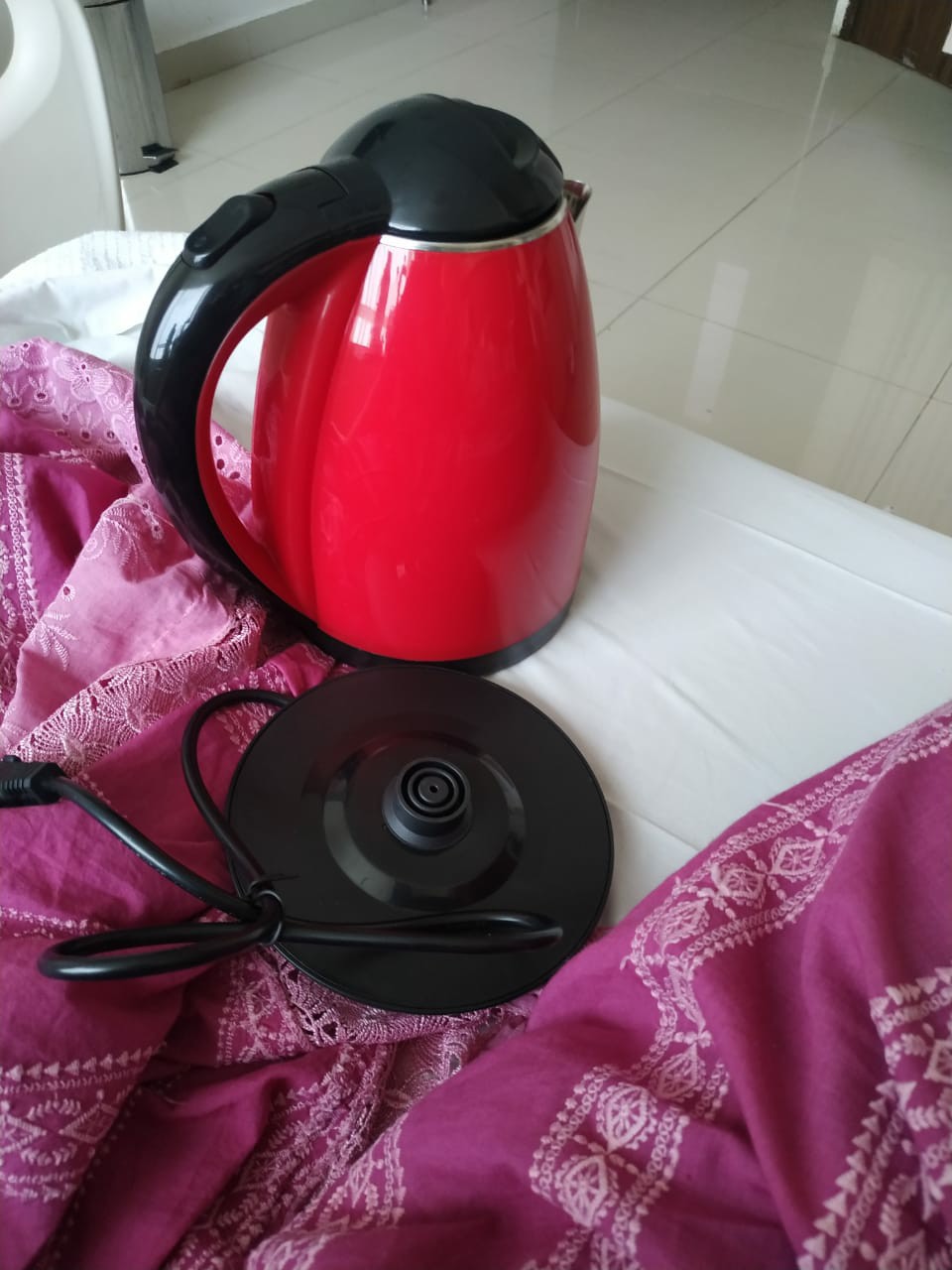 Utu Kettle Air Jk-118 Galya / Teko Listrik / Ceret Listrik / Teko Air (merah)