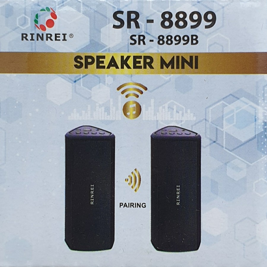 RINREI 8899B Speaker Portabel Bluetooth USB Super Bass