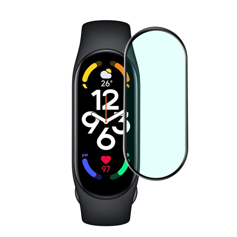 Btsg Soft Film for Mi Band7 Watch Anti Gores Pelindung Layar Tepi Melengkung 3D