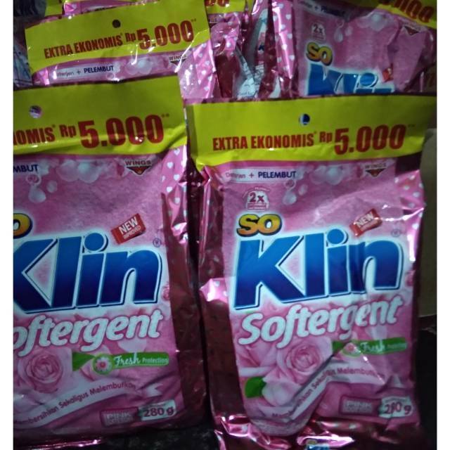 SOKLIN SOFTERGENT PINK 280G