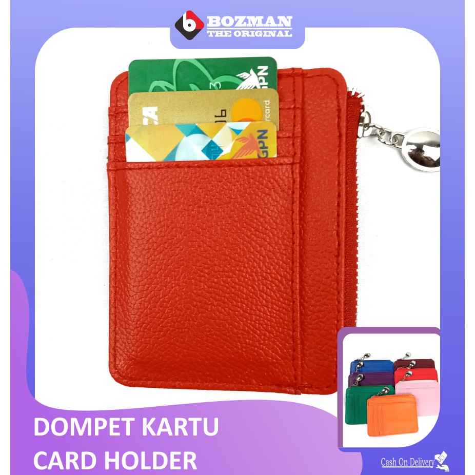 Dompet Kartu Wallet Card Holder Kulit PU Leather Premium