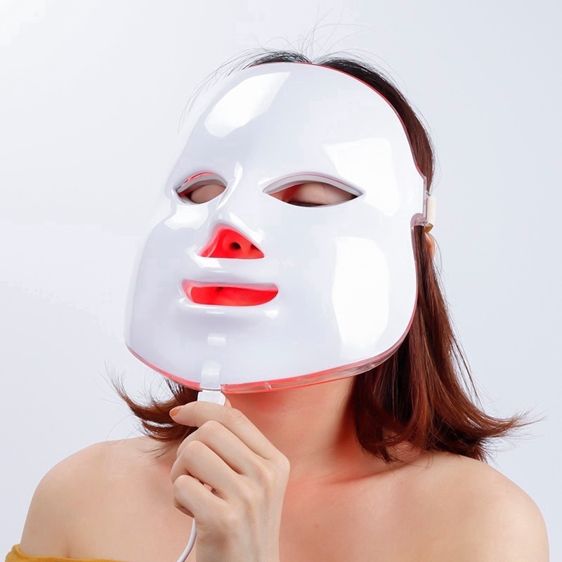7 Warna Masker Terapi Kecantikan Foton LED Peremajaan 7 Warna Masker Terapi Kecantikan Foton LED Peremajaan