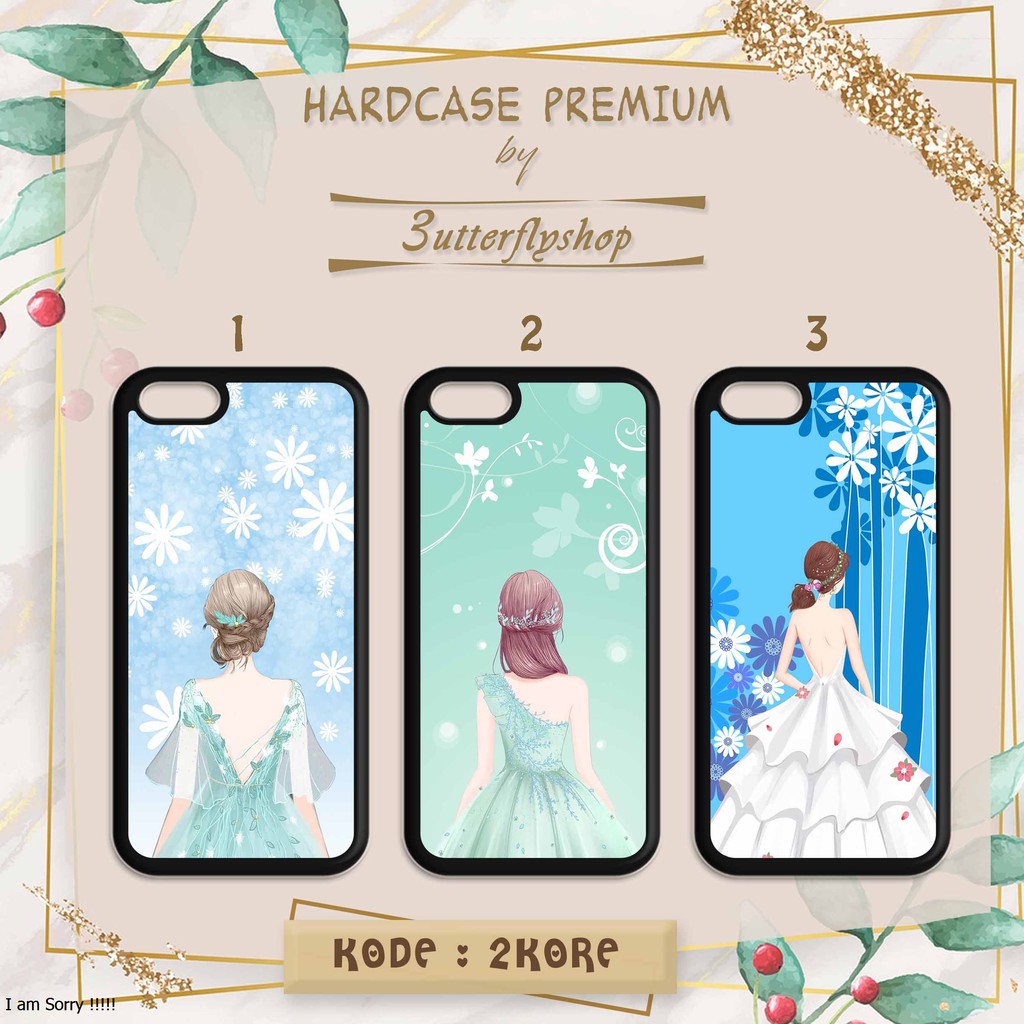 HARDCASE Korean Girly casing case Oppo Vivo Realme Redmi Xiaomi Samsung Iphone