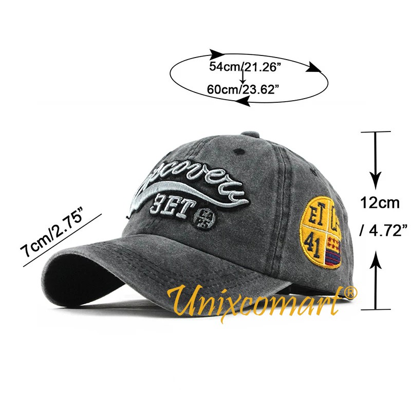 Topi Baseball DISCOVERY Hat Cap Casual Sport Pria Wanita Distro