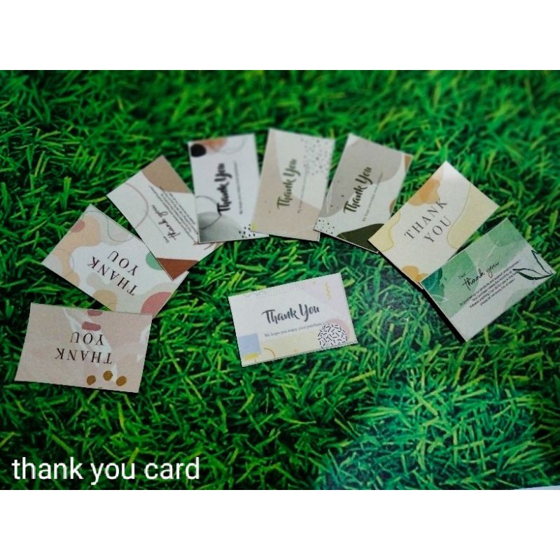 

Thank you card