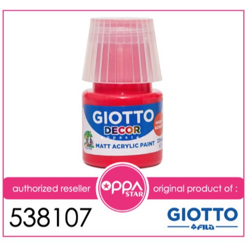 

Cat Akrilik Giotto Decor Acrylic Paint 25ml VERMILION RED - 538134