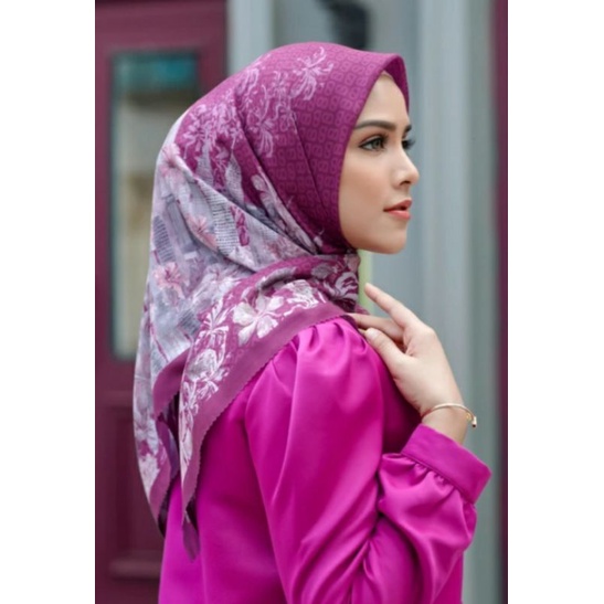 READY  PRELOVED VVGC LENGKAP BUTTONSCARVES MALAYA MAGENTA THE BEST SELLER HIJAB WANITA WARNA UNGU MA